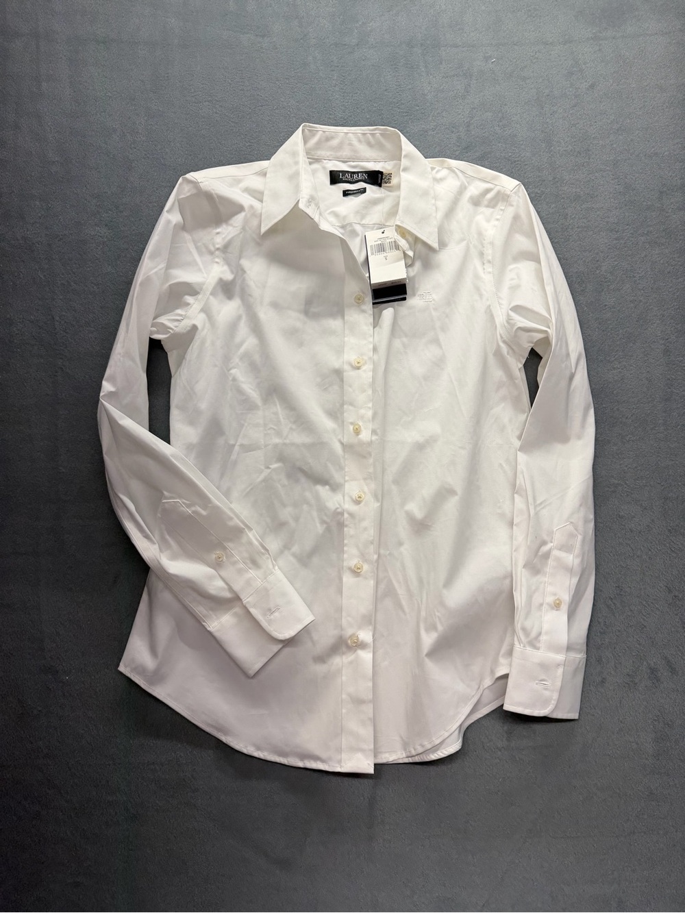 Lauren Ralph Lauren Button Down Shirt Women S White Classic Preppy Office NWT